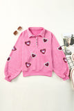 Heart Sequin Valentines Sweatshirt