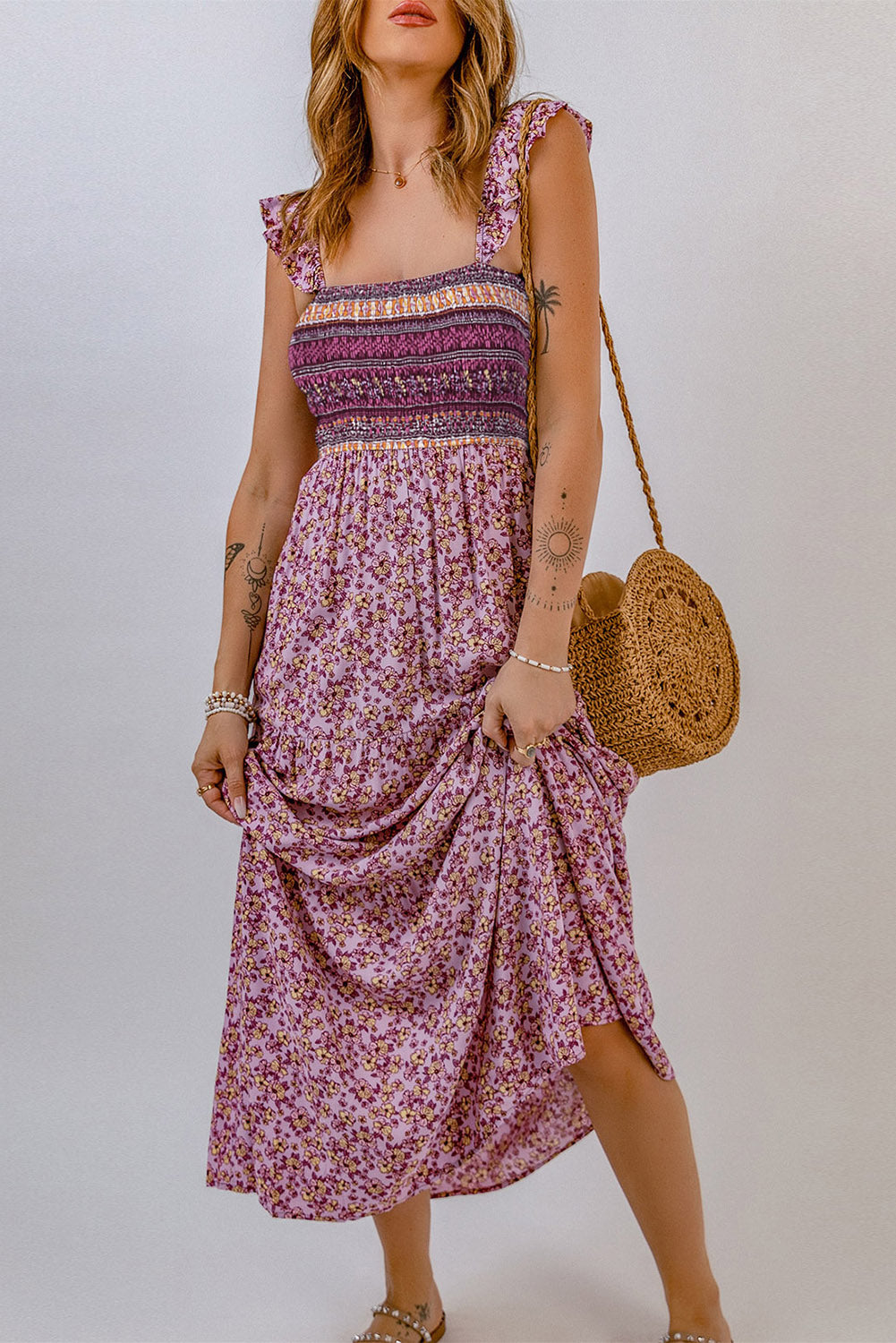 Floral Beach Maxi Dress