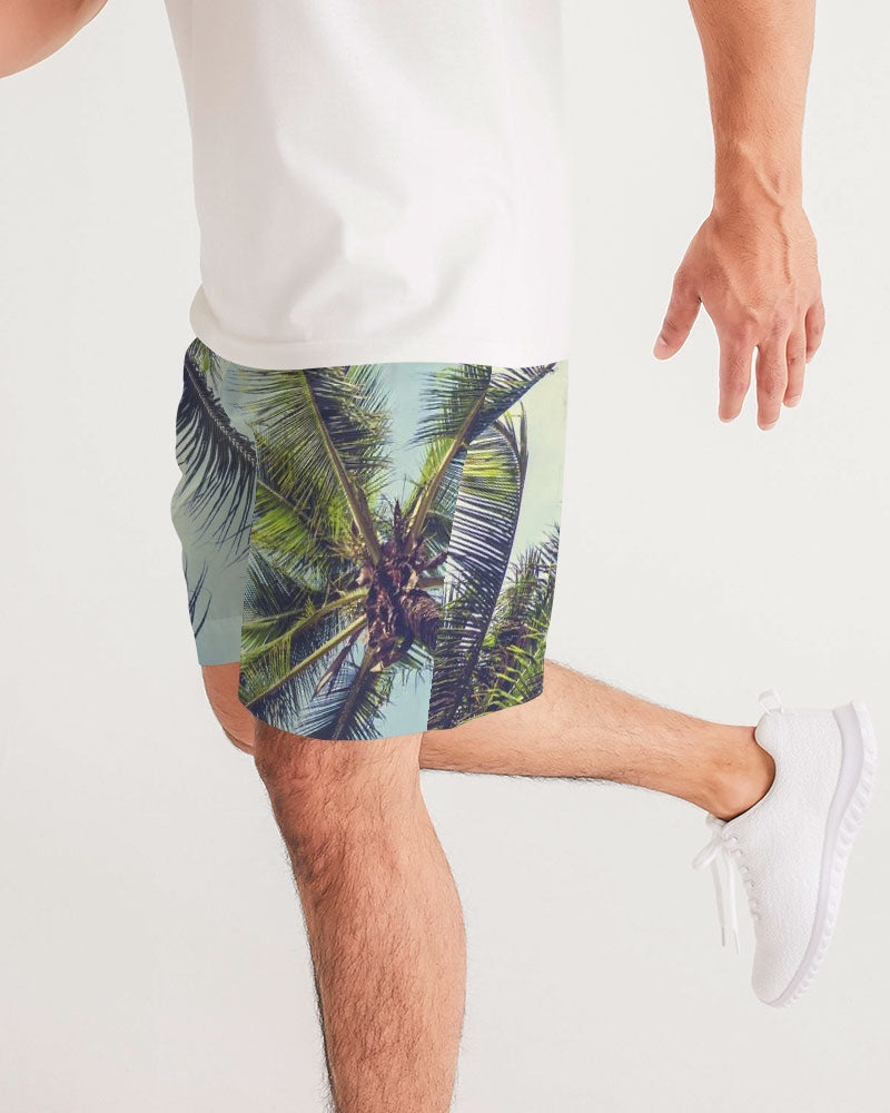coconut-coco palm-tree Men's Jogger Shorts