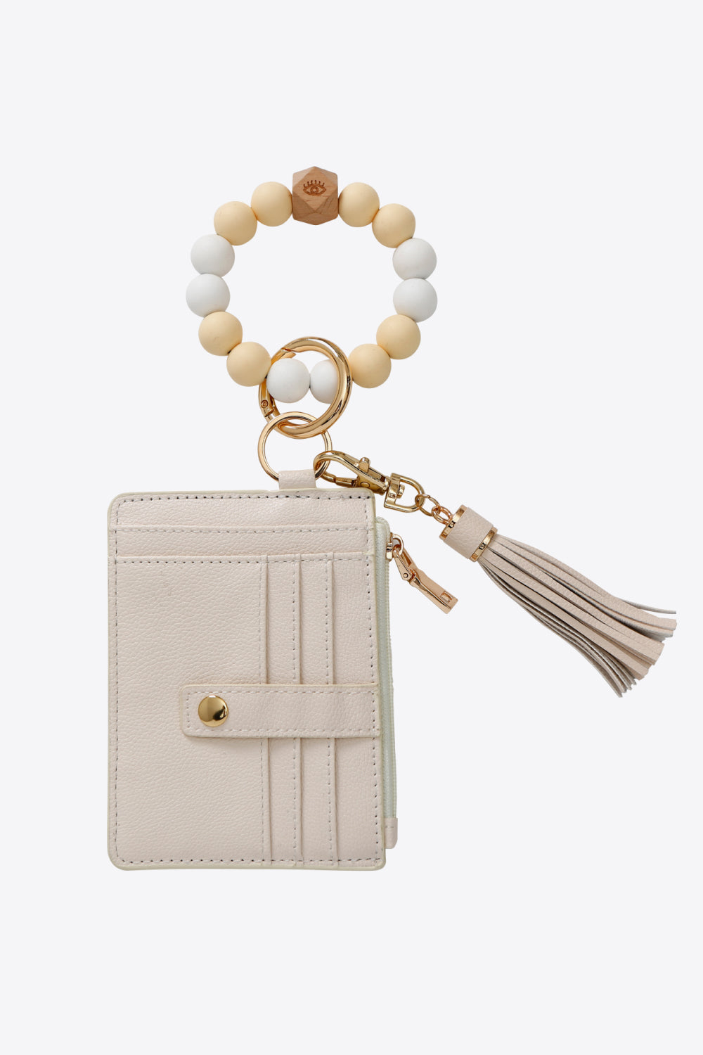 Boho Beaded Bracelet Keychain with Wallet
