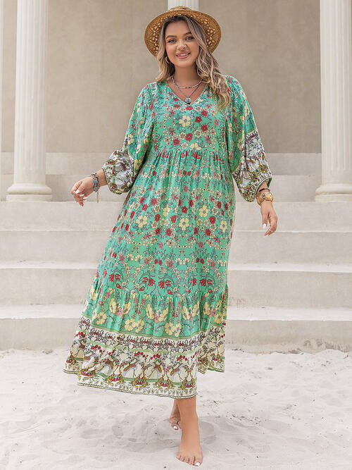 Plus Size Floral Summer Maxi