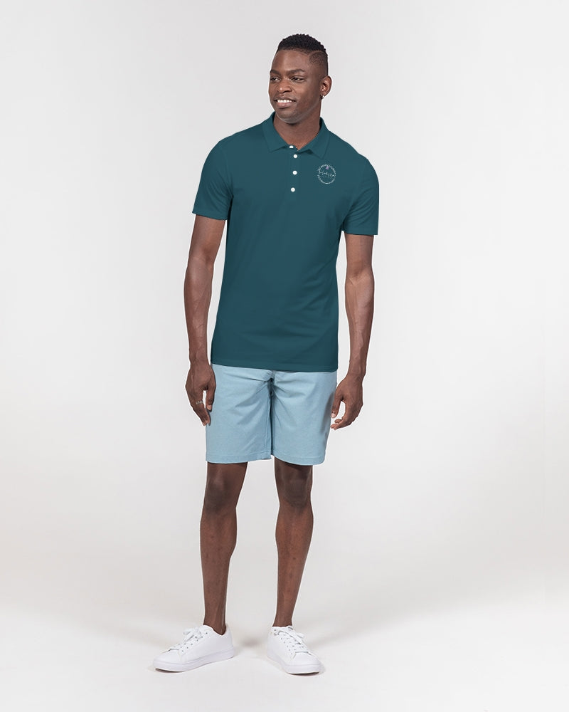 The Oxford Blue Men's Slim Fit Short Sleeve Polo