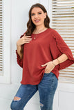 Plus Size Orange Resort Blouse