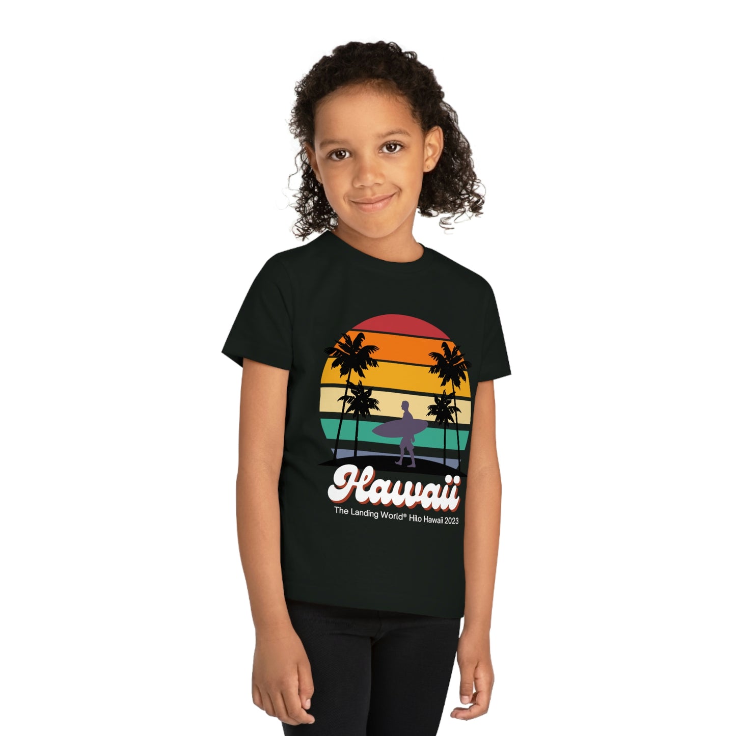Kids' Hawaii Retro Organic Cotton T-Shirt 3 years to 14 Year Old Sizes