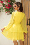 Yellow Elegant Resort Dress