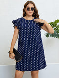 Plus Size Polka Dot Resort Dress