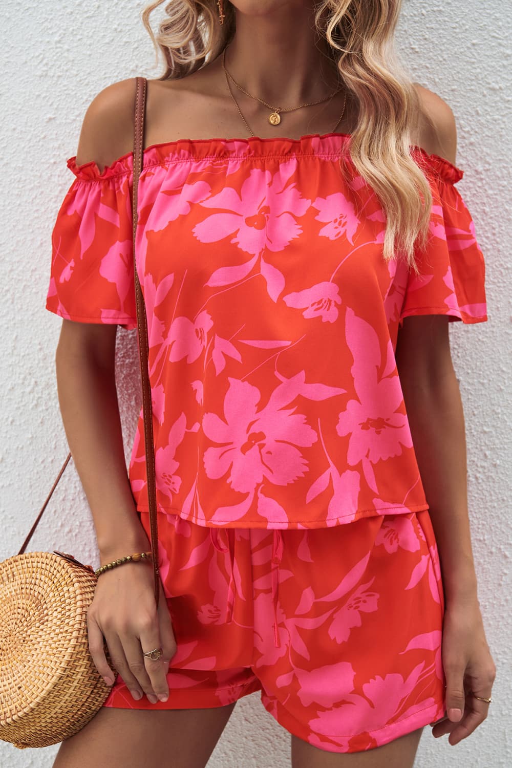 Hawaiian Resort Top and Shorts Set