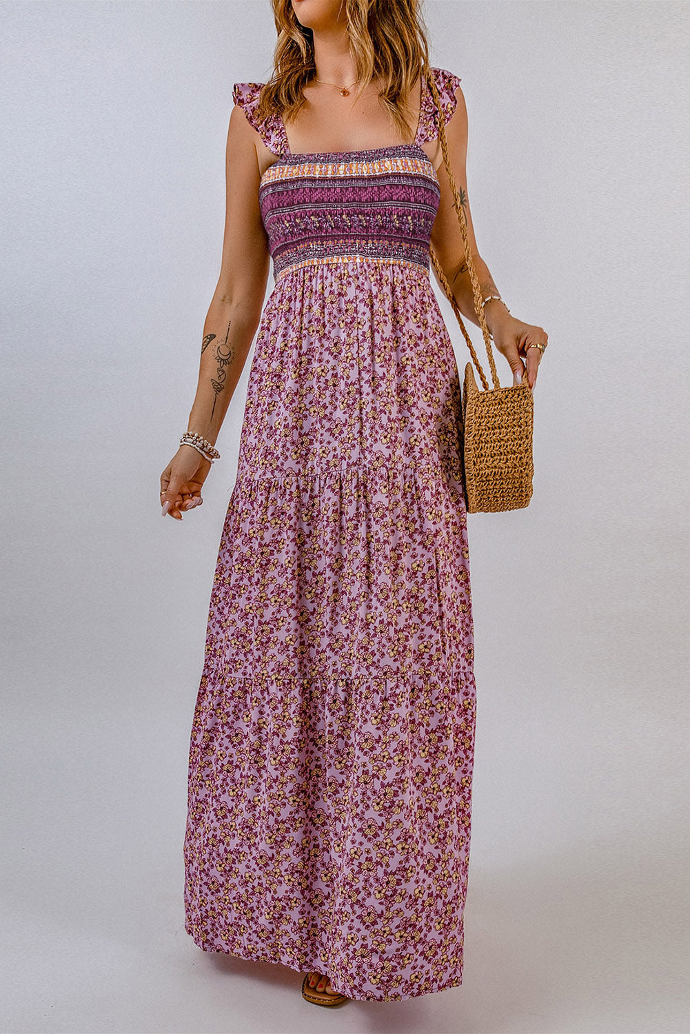 Floral Beach Maxi Dress