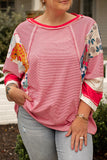 Plus Size Exposed Seam Beachy Sweatshirt