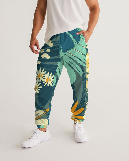 Jungle Blues Men's Tropical Print Track Pants