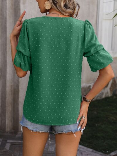 Balloon Sleeve Summer Top