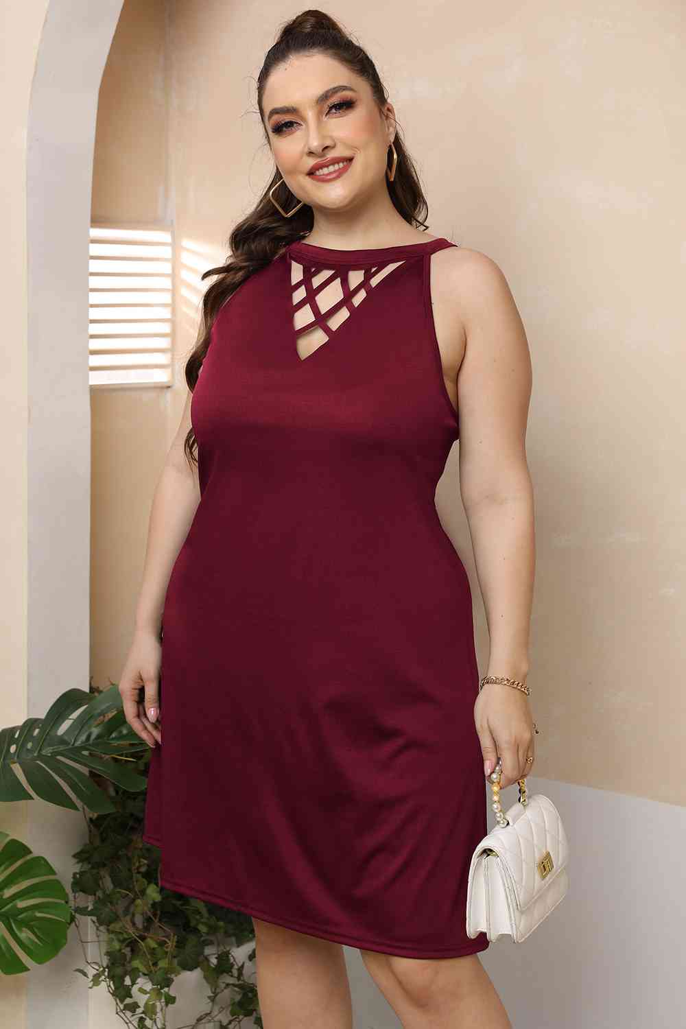 Plus Size Sleeveless Dress