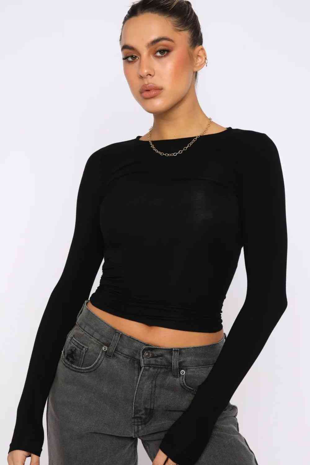 Plus Size Round Neck Summer Top