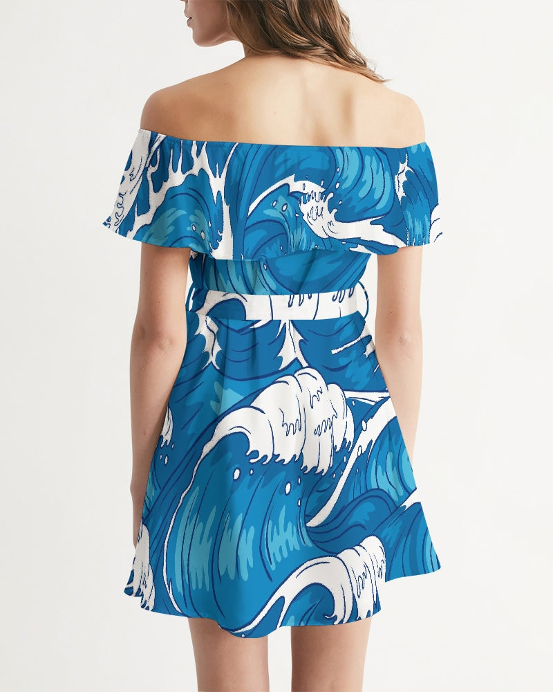 Waves Women's Off-Shoulder Dress
