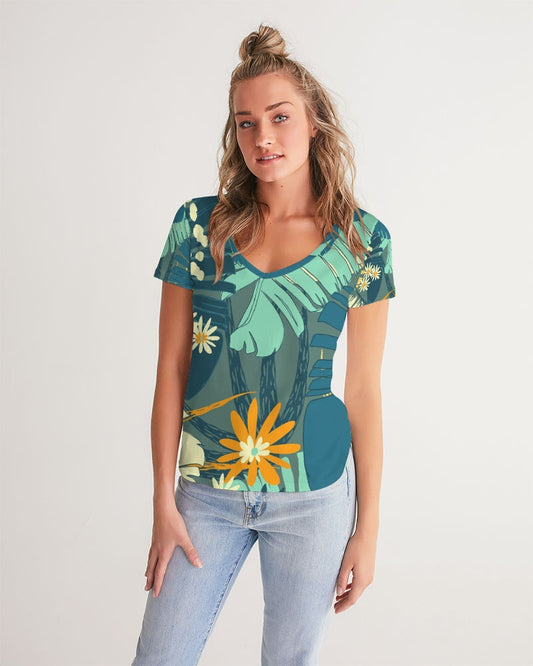 Jungle Blues Women's Tropical Print T'Shirt