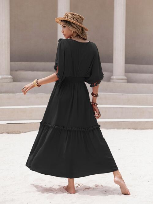 Tassel Trim Summer Dress