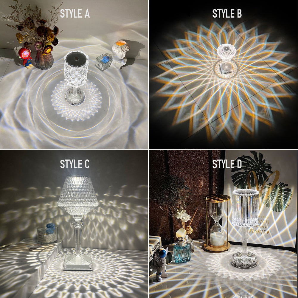 LED Projection Crystal Lamp