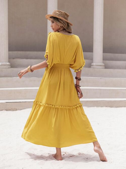 Tassel Trim Summer Dress