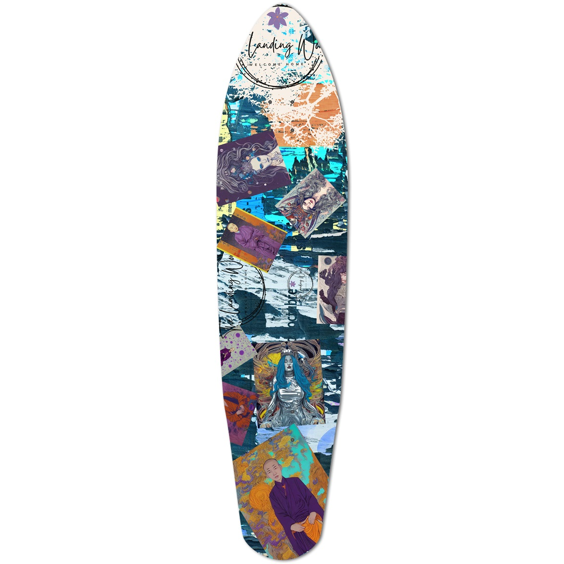 Queen & Monk Skateboard 9.125 x 40.5 The Landing World