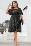 Plus Size Polka Dot Resort Dress