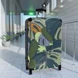 Hawaii Monstera Collection Suitcases, Tropical Custom Designed Monstera Leaf Suitcases