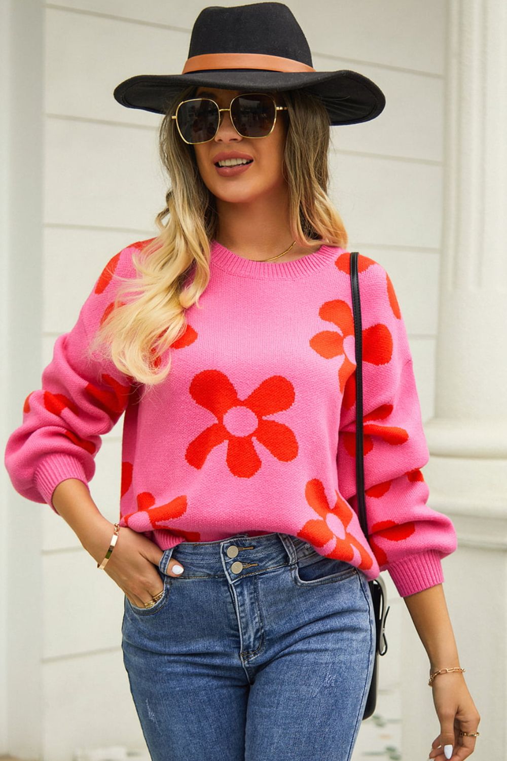 Floral Super Cute Sweater
