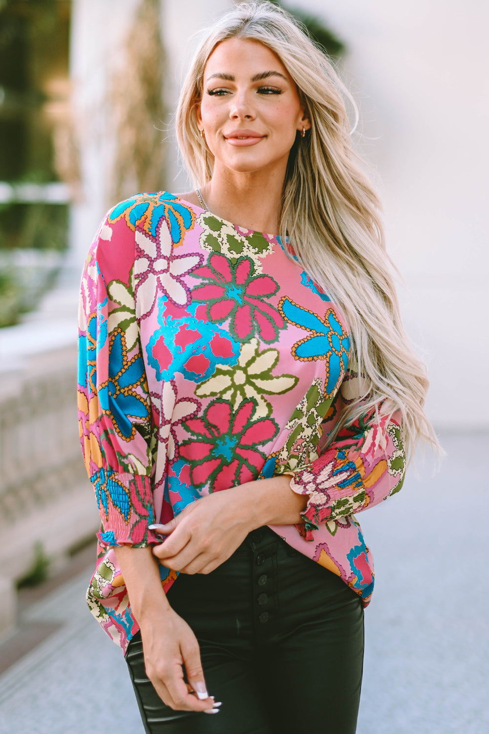 Cute Floral Resort Blouse