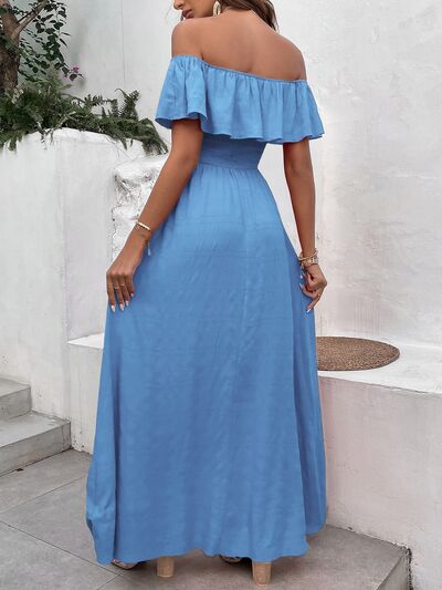 Off Shoulder Summer Maxi Dress