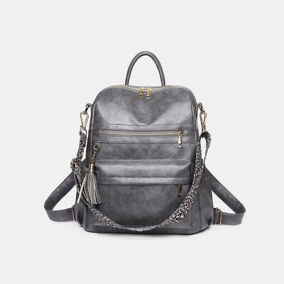 PU Leather Convertible Resort Backpack