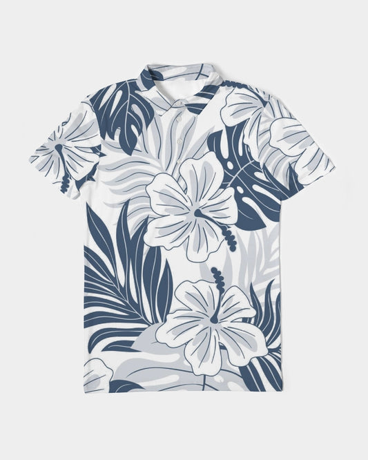 Aloha Tropical  Men's Slim Fit Short Sleeve Polo