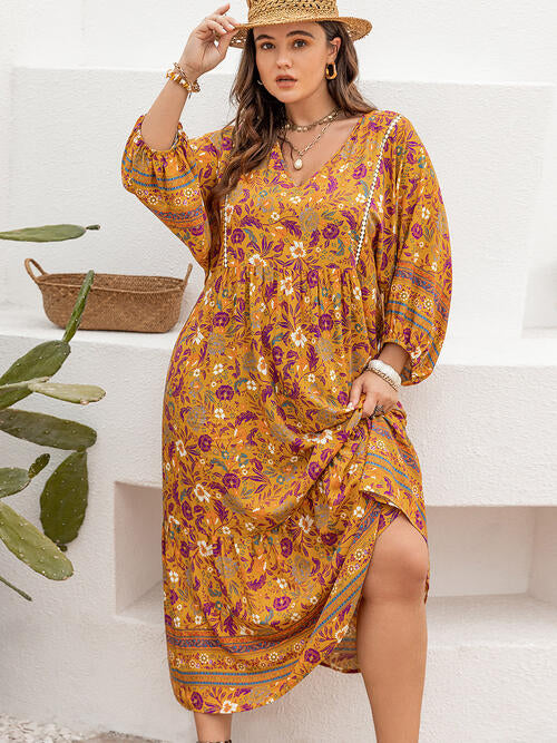 Plus Size Floral Summer Maxi