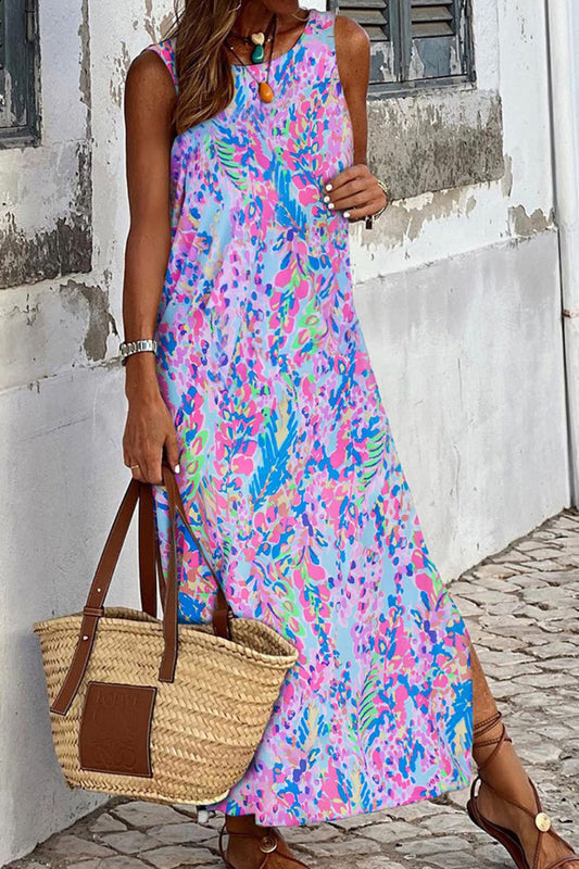 Wide Strap Vacation Maxi Dress