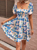 Floral Puff Sleeve Sundress