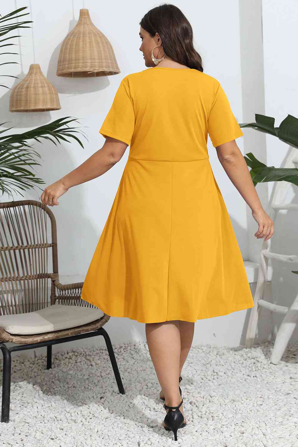 Black Plus Size Resort Vacation Dress