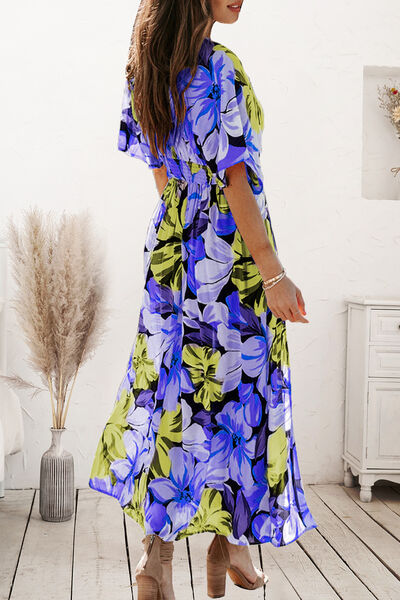 Tropical Plunge Resort Maxi Dress