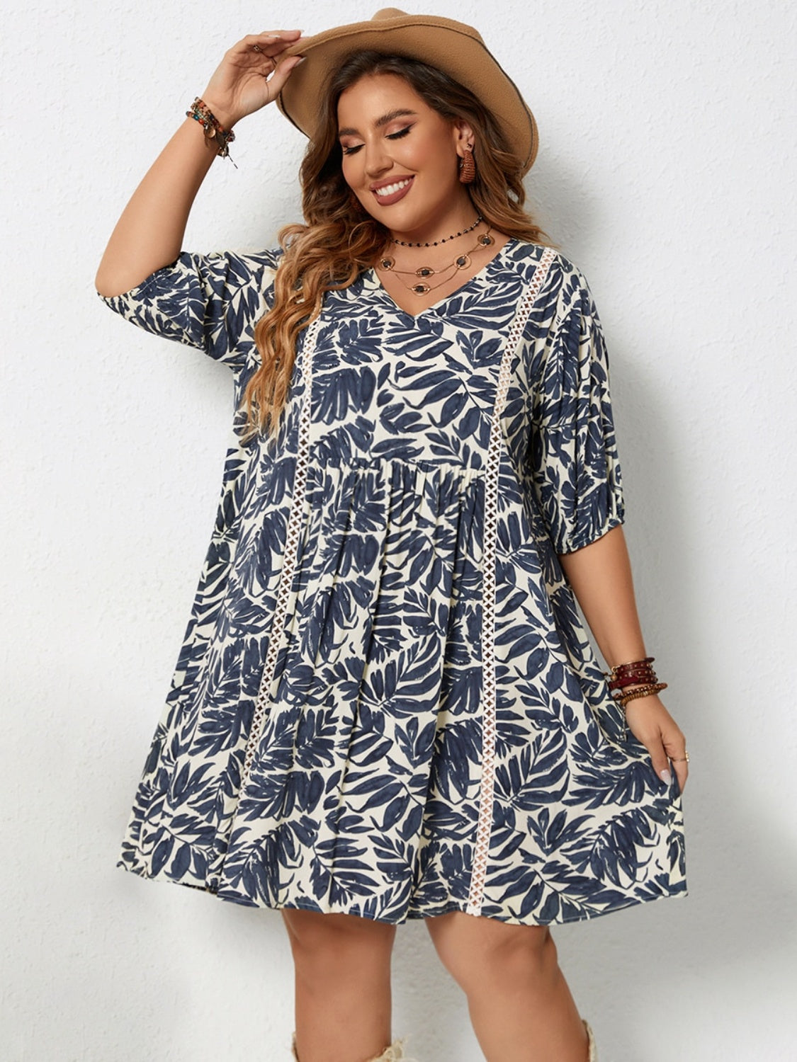 Plus Size Tropical Vacation Dress