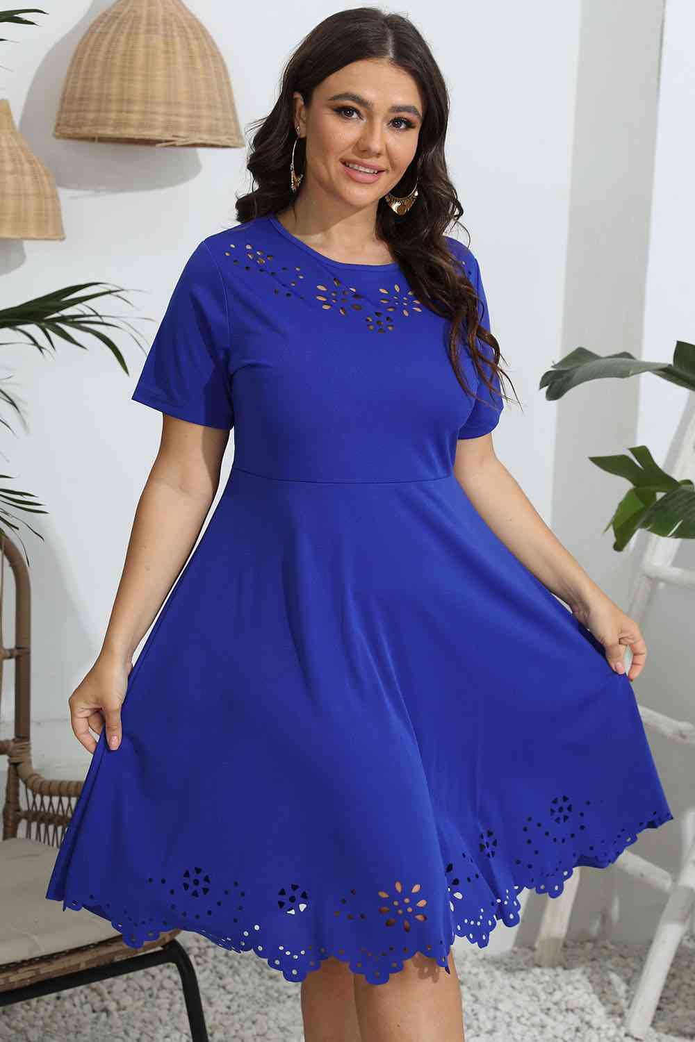 Black Plus Size Resort Vacation Dress