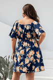 Plus Size Floral Mini Resort Dress