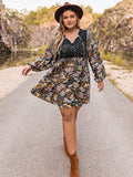 Plus Size Boho Short Summer Dress