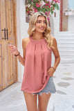 Grecian Neck Sleeveless Resort Top