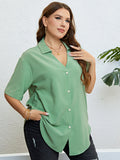 Elegant Plus Size Resort Shirt