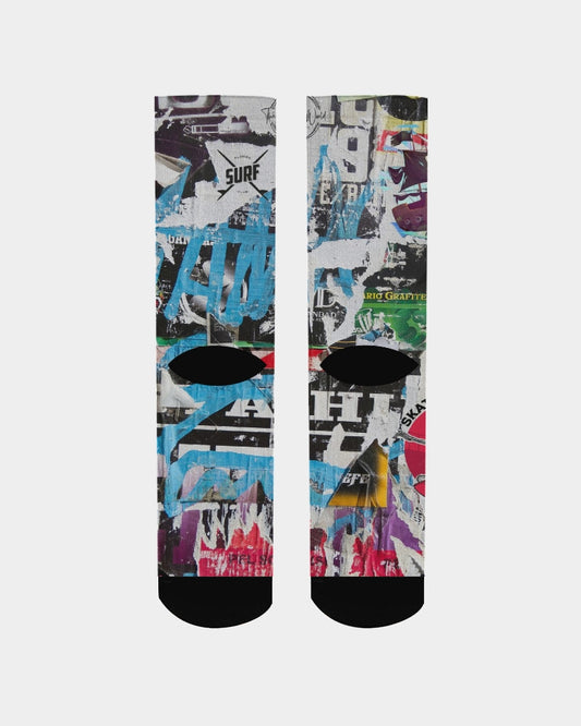 Shredder Men's Skate & Surf Artistic Graphic Socks