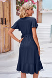 Flutter Sleeve Resort Dress