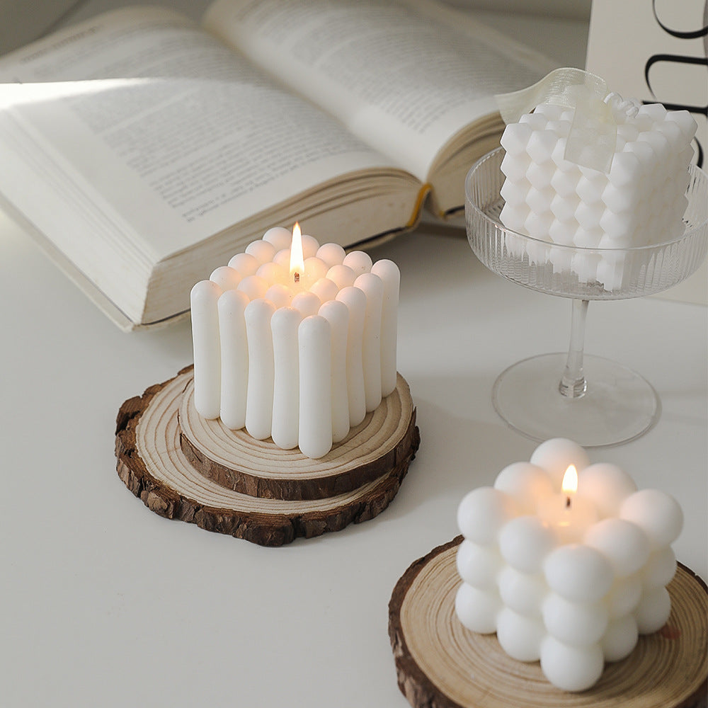Cube Boho Style Candles