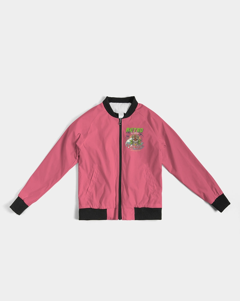 Retro Hawaii Tiki Pink Women's Bomber Jacket