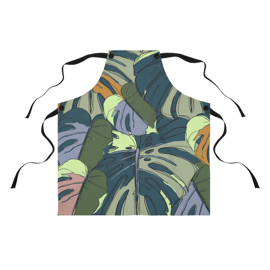 Hawaii Monstera Collection Unisex Apron, Perfect for Grilling!