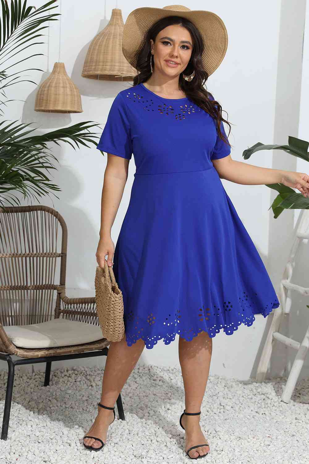 Black Plus Size Resort Vacation Dress