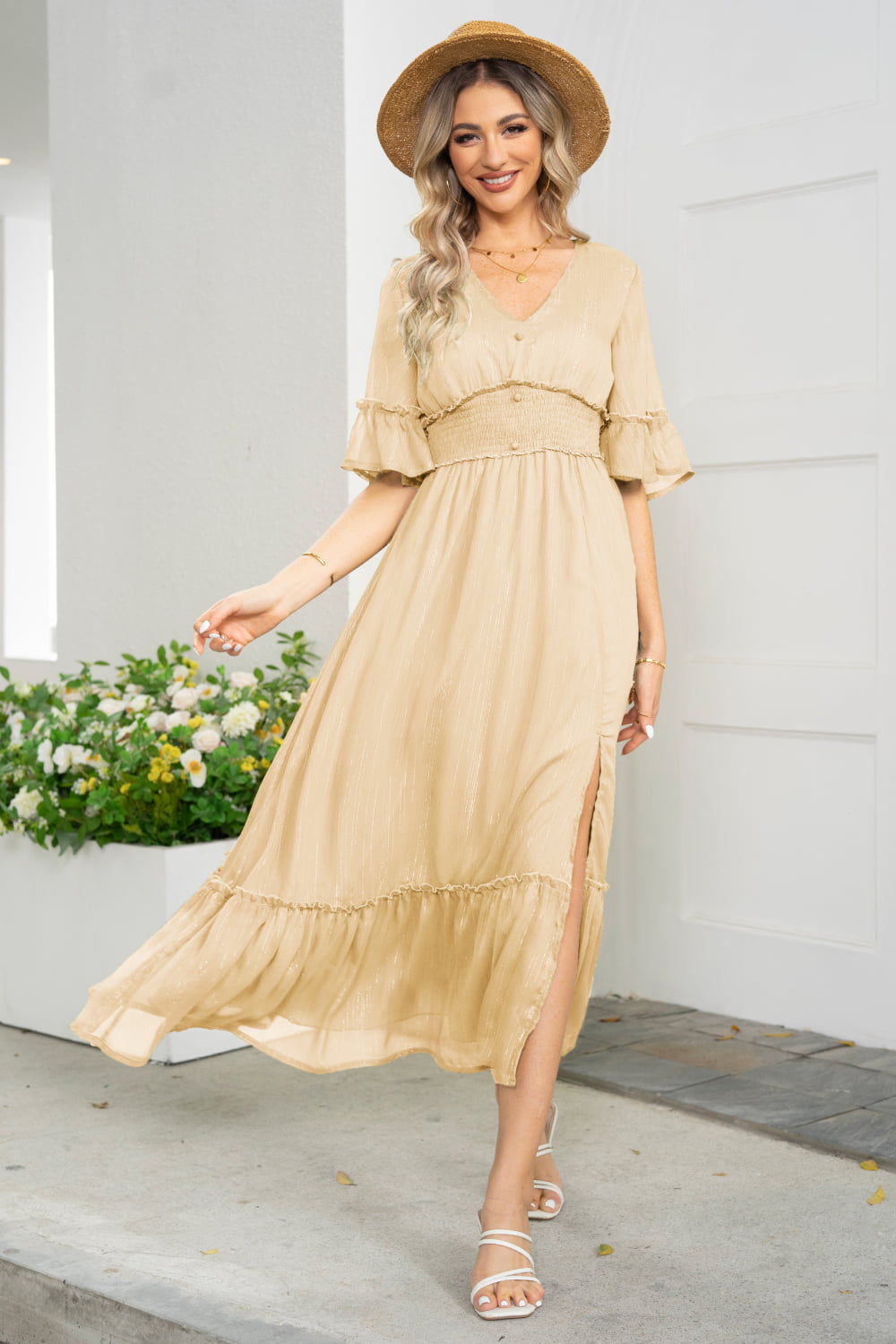 Pink Beach Resort Maxi Dress