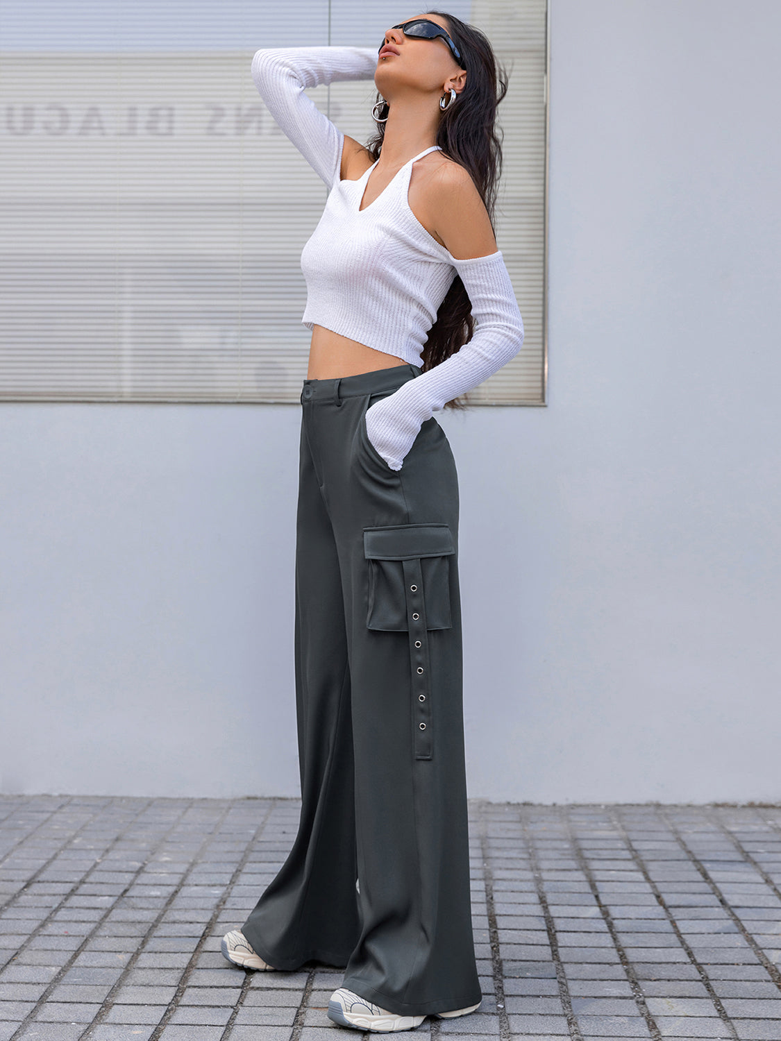 Wide Leg Cargo Pants