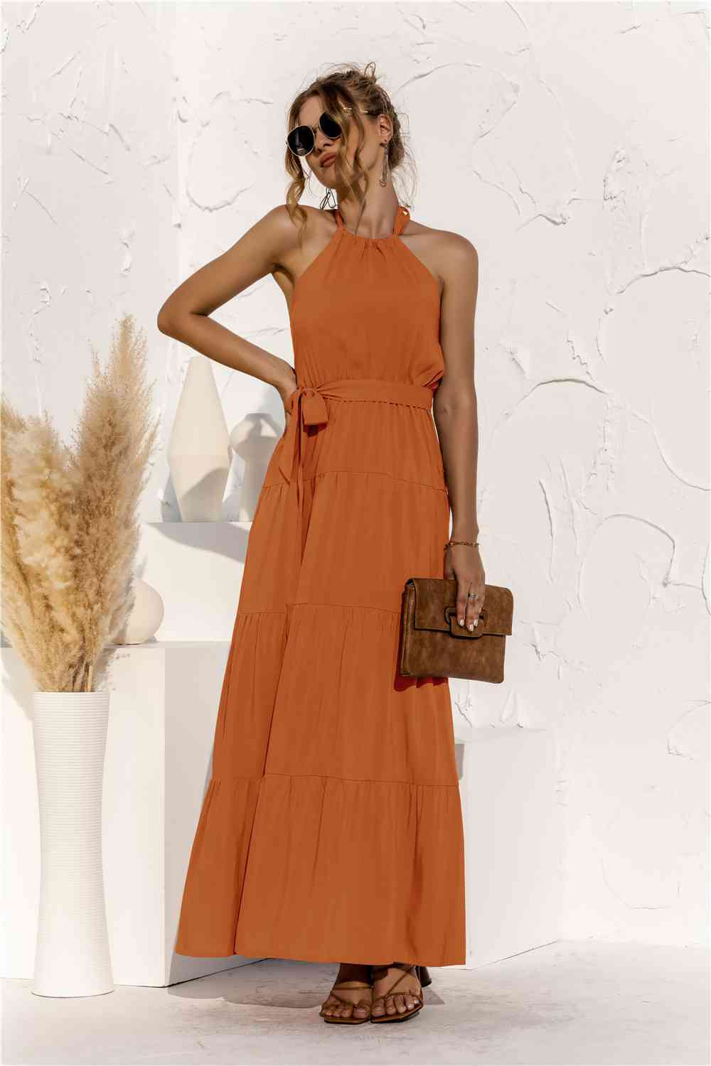 Halter Neck Resort Maxi Dress